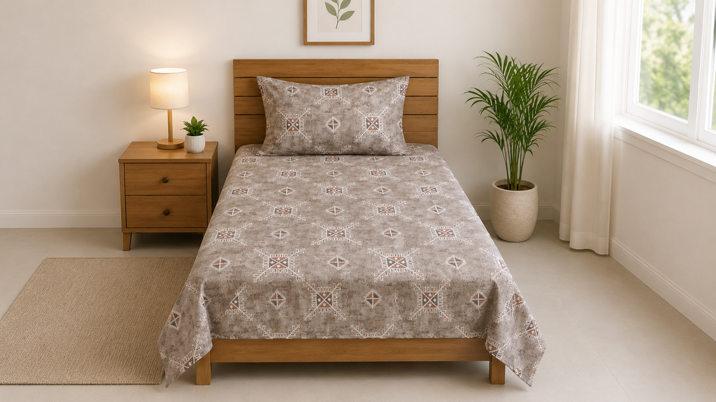 [S 2] Single Bedsheet | Pure Cotton