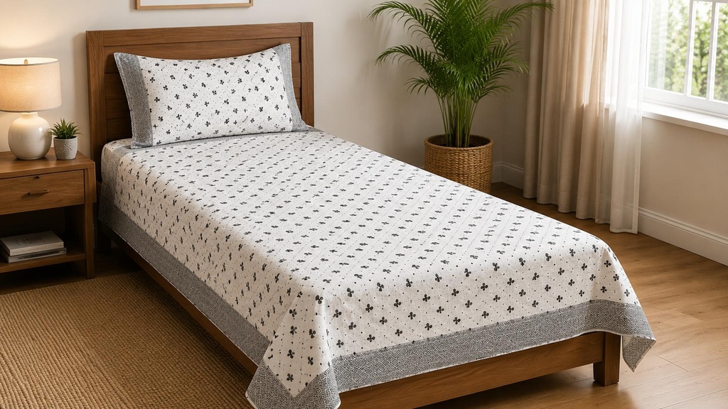 [S 12] Single Bedspread | Pure Cotton
