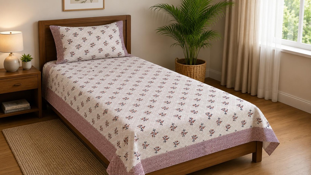 [S 13] Single Bedspread | Pure Cotton