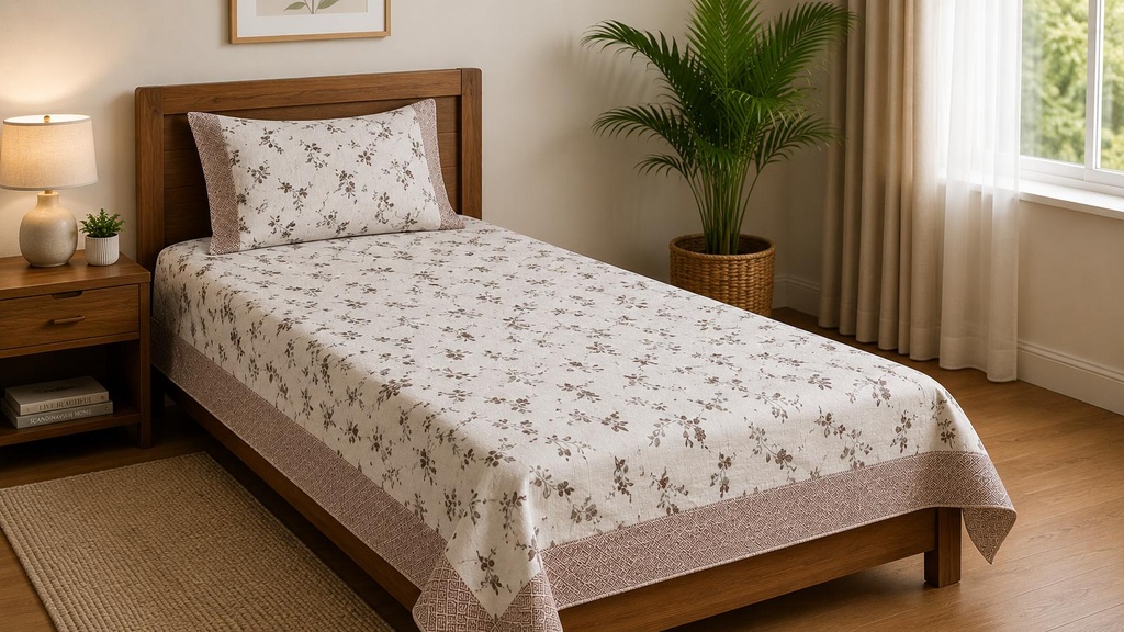 [S 14] Single Bedspread | Pure Cotton